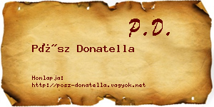 Pósz Donatella névjegykártya